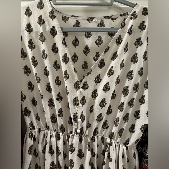 Women’s Bohemian Contrast Patchwork Dress - Picture 4 of 9